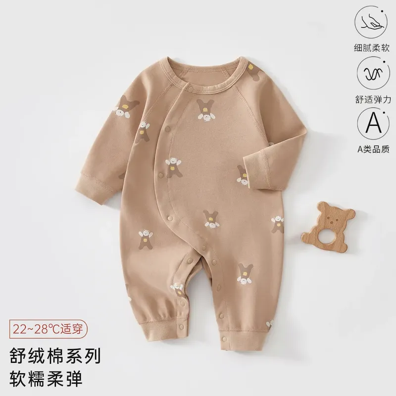 Wholesale Kids Baby Fashion Autumn And Winter Printed Long-Sleeve Jumpsuits - Image 8