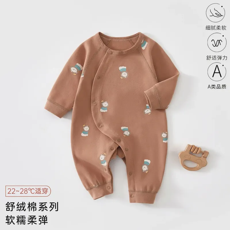 Wholesale Kids Baby Fashion Autumn And Winter Printed Long-Sleeve Jumpsuits - Image 7