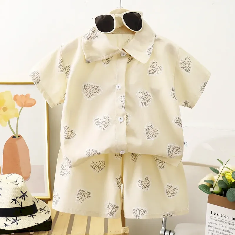 Wholesale Boy'S Fashion Print Shirt And Shorts Two-Piece Set - Image 20