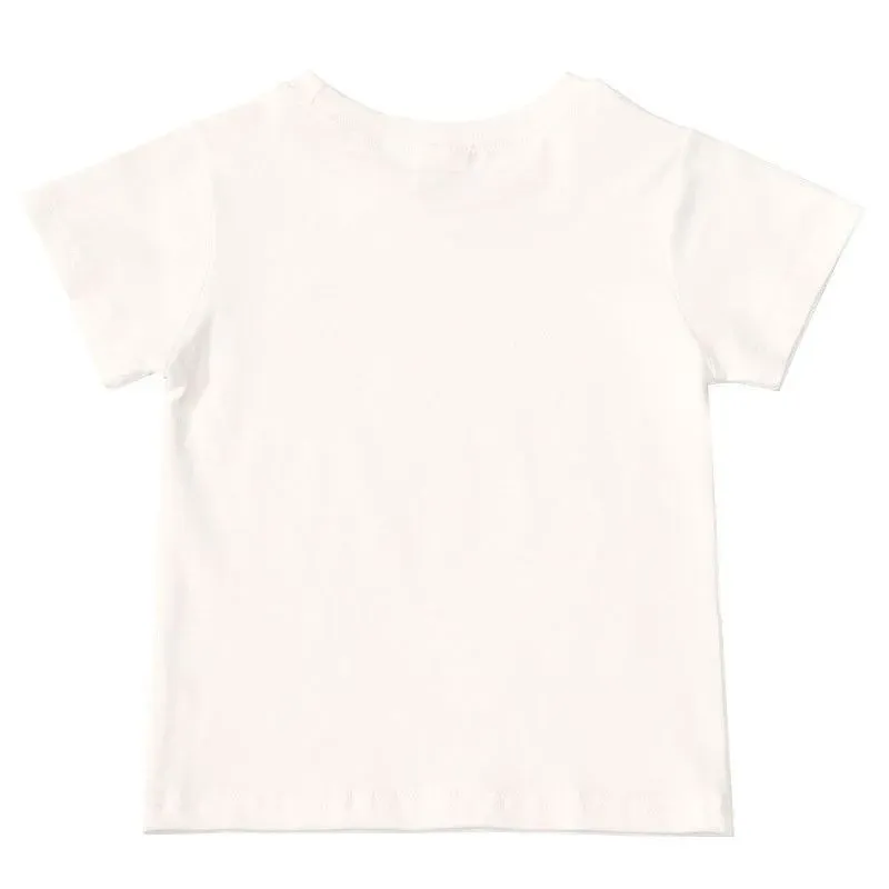 Wholesale Wholesale Boy Girl Happy Print Short Sleeves Casual Tee - Image 6