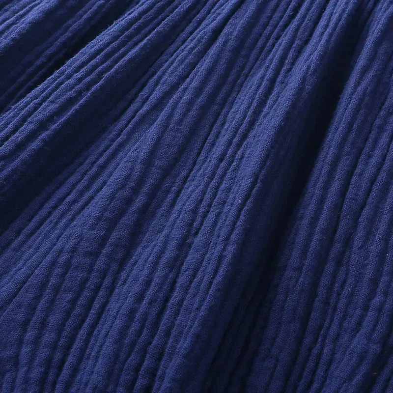 Wholesale Baby Girls Crease Solid Color Lace-up Romper - Image 36