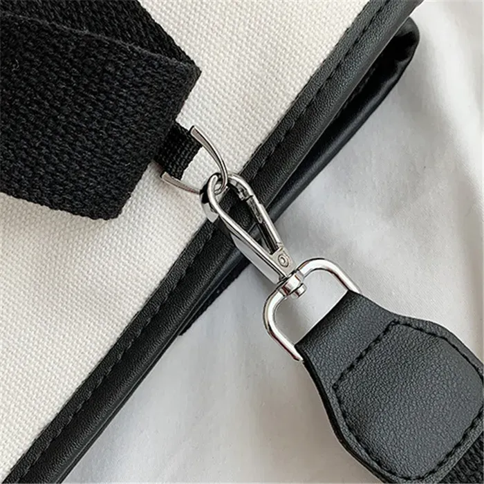 Women Casual Letter Printed Large Capacity Canvas Tote Bag - Image 13