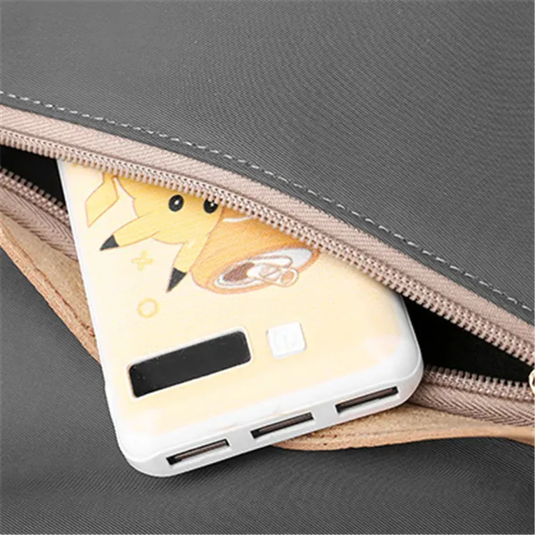 Women Fashion Color Blocking Patchwork Large Capacity Backpack - Image 11