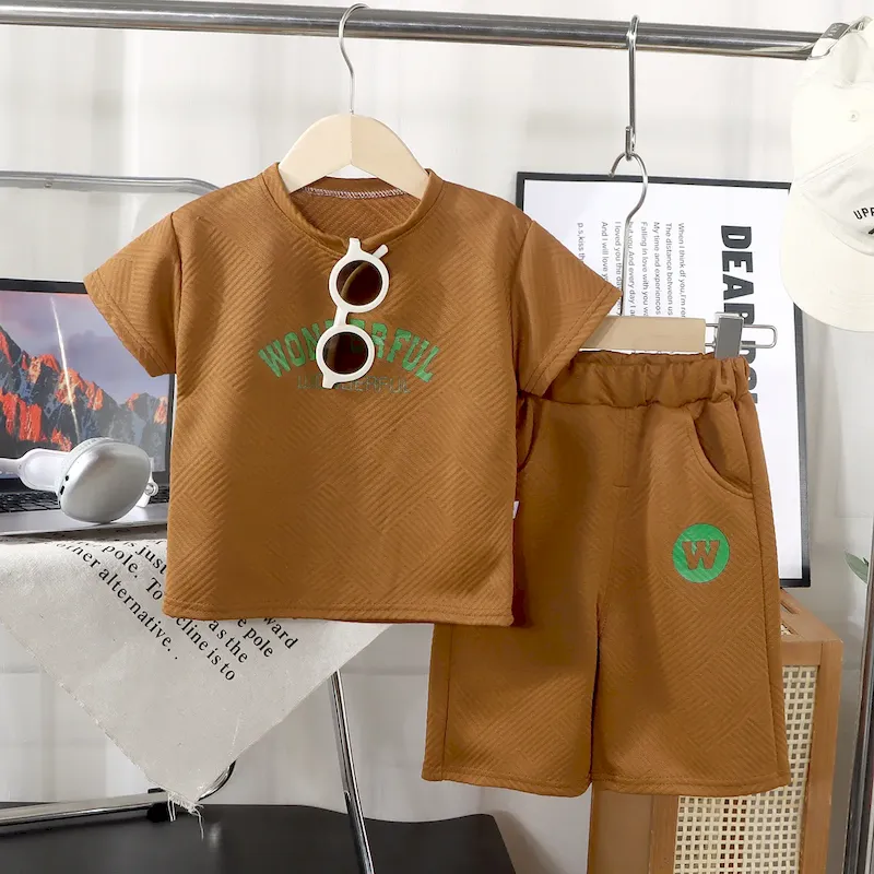 Wholesale Boy'S Fashion Shirt And Pants Two-Piece Set - Image 12