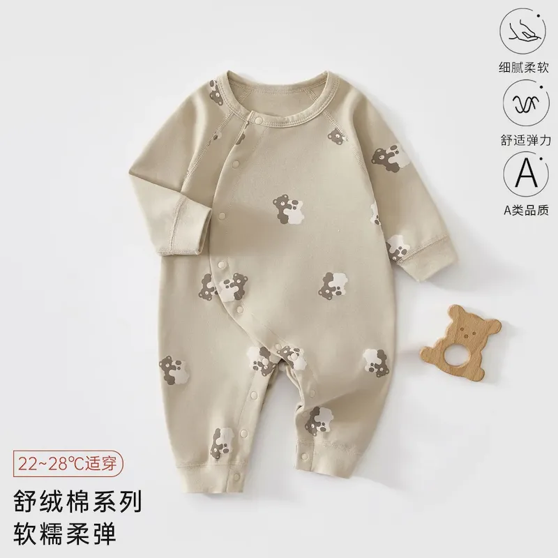 Wholesale Kids Baby Fashion Autumn And Winter Printed Long-Sleeve Jumpsuits - Image 5