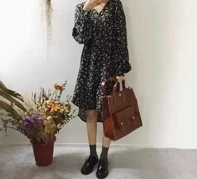 Women'S Fashion Retro Large Capacity Pu Leather Handbag - Image 4