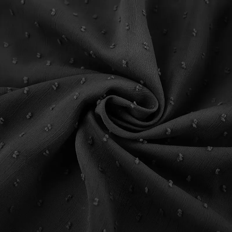 Women Puff Sleeve Office Chic Autumn Spring Jacquard Bubble Sleeve Shirt Blouse - Image 10