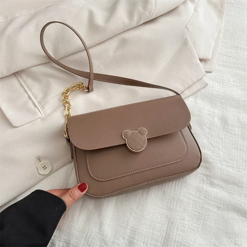 Women Fashion Casual Square Flap PU Shoulder Bag - Image 9