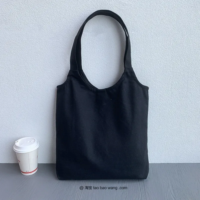 Women Simple Solid Color Large Capacity Shoulder Tote Bag - Image 8