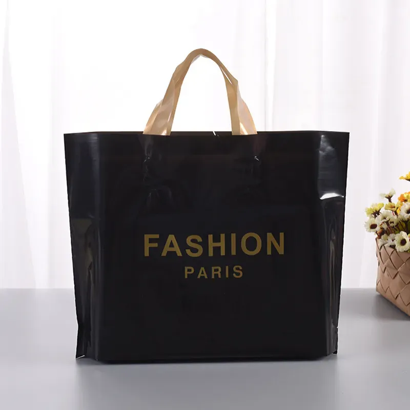Simple Shopping Gift Plastic Tote Bag