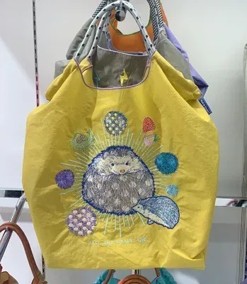 Women Fashion Nylon Embroidered Large Capacity Canvas Shopping Bag - Image 16