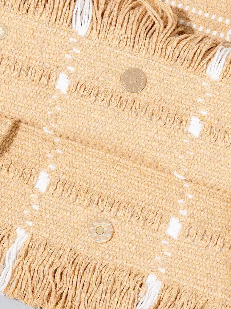 Bohemian Vacation Casual Tassel Large Capacity Tote Bag - Image 5