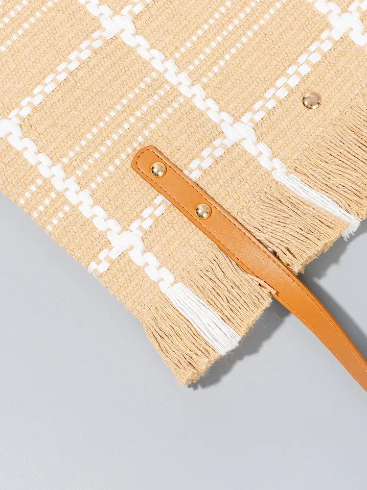 Bohemian Vacation Casual Tassel Large Capacity Tote Bag - Image 6