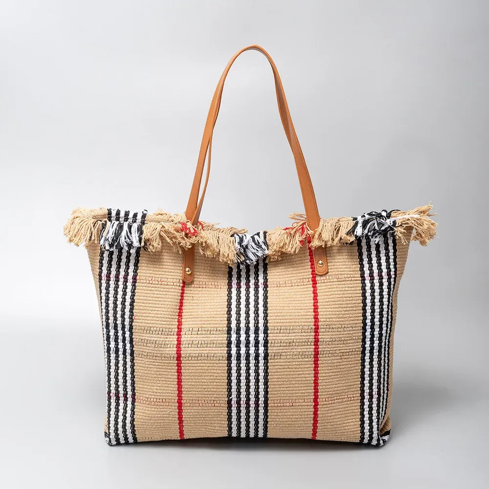Bohemian Vacation Casual Tassel Large Capacity Tote Bag - Image 17