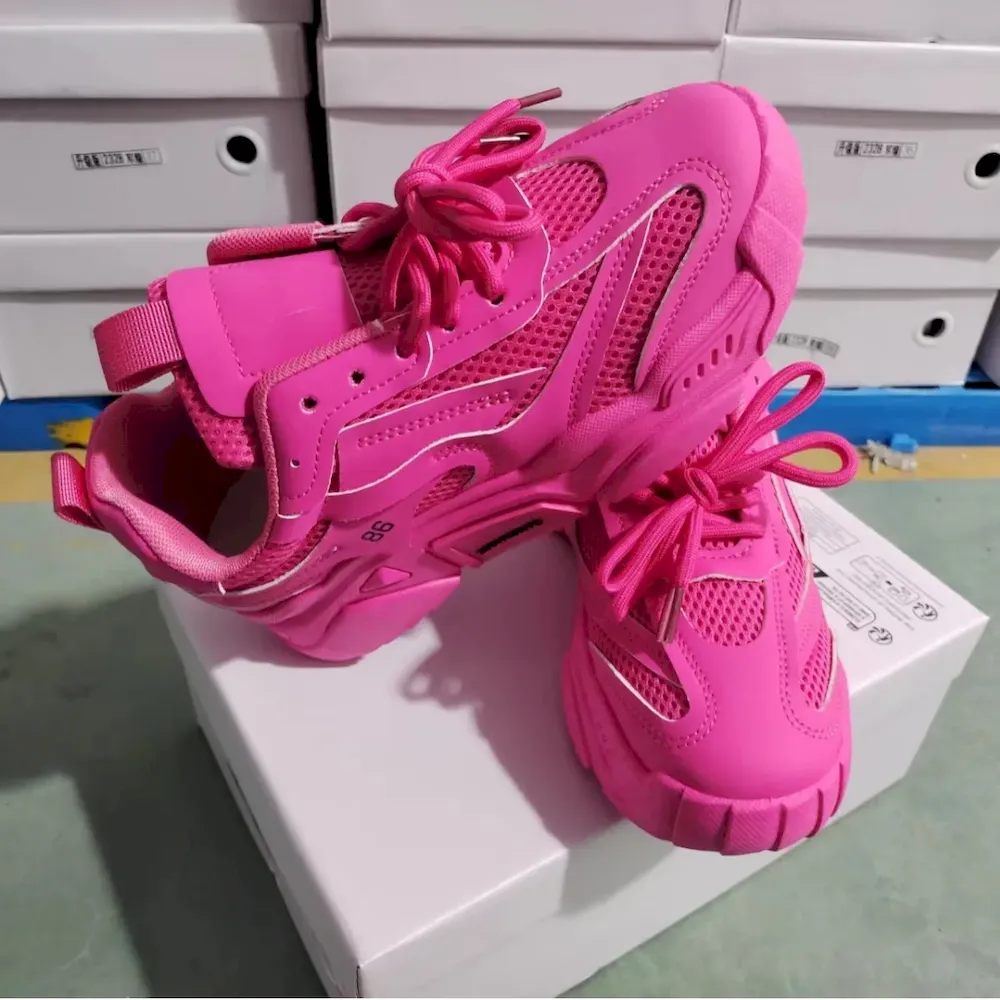 Women Fashion Casual Candy Color Mesh Thick-Soled Sneaker - Image 4