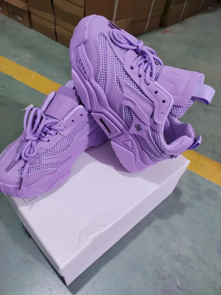 Women Fashion Casual Candy Color Mesh Thick-Soled Sneaker - Image 11