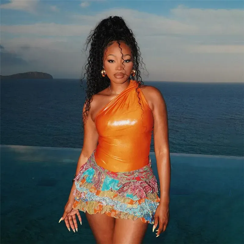 Women Sexy Vintage Print Skirt - Image 3