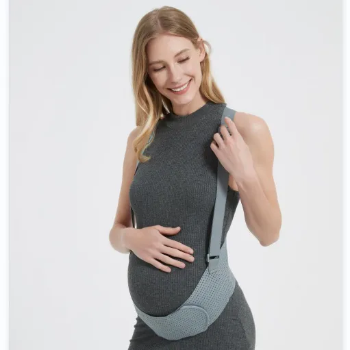 Pregnant Women Fashion Solid Color Double-Shoulder Belly Belt