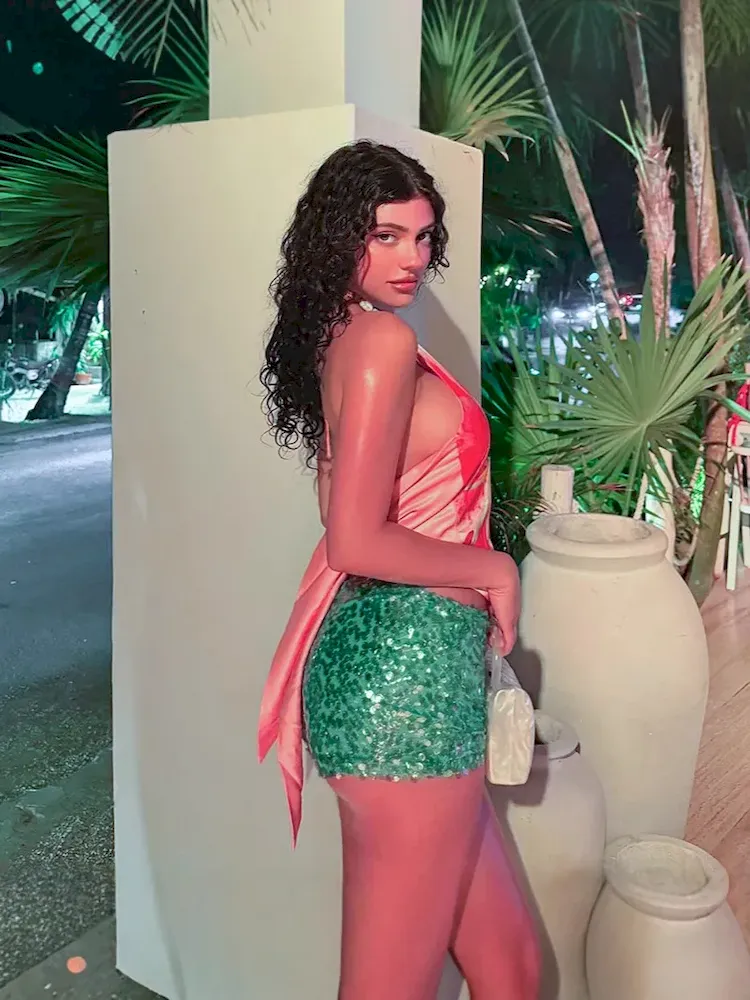 Women Summer Fashion Floral Printed Sleeveless Backless Halter Neck Camis - Image 4