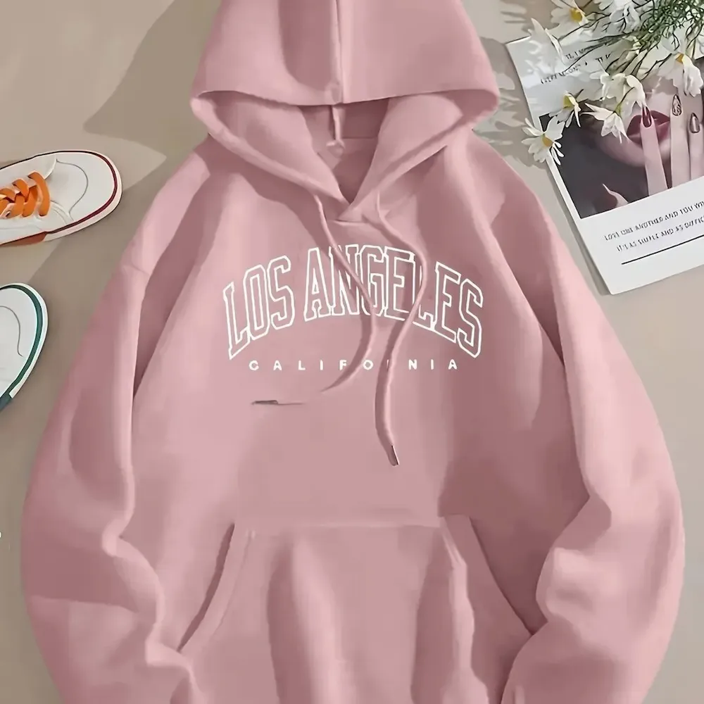 Women Casual Letter-Print Loose Hoodie - Image 14