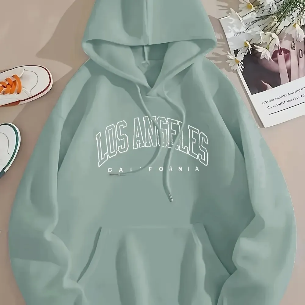Women Casual Letter-Print Loose Hoodie - Image 16