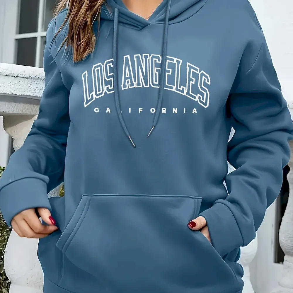 Women Casual Letter-Print Loose Hoodie - Image 17