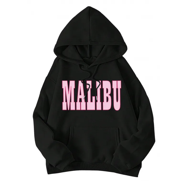 Casual Fashion Printed Loose Fleece-Lined Hoodie - Image 11