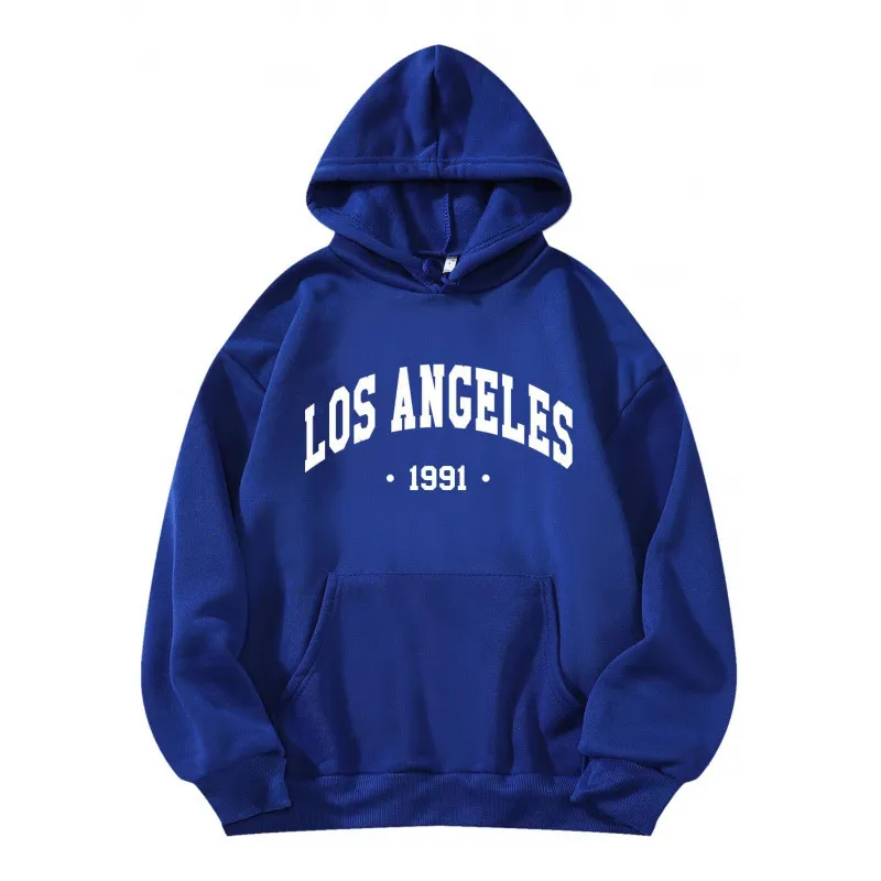 Casual Fashion Printed Loose Fleece-Lined Hoodie - Image 22