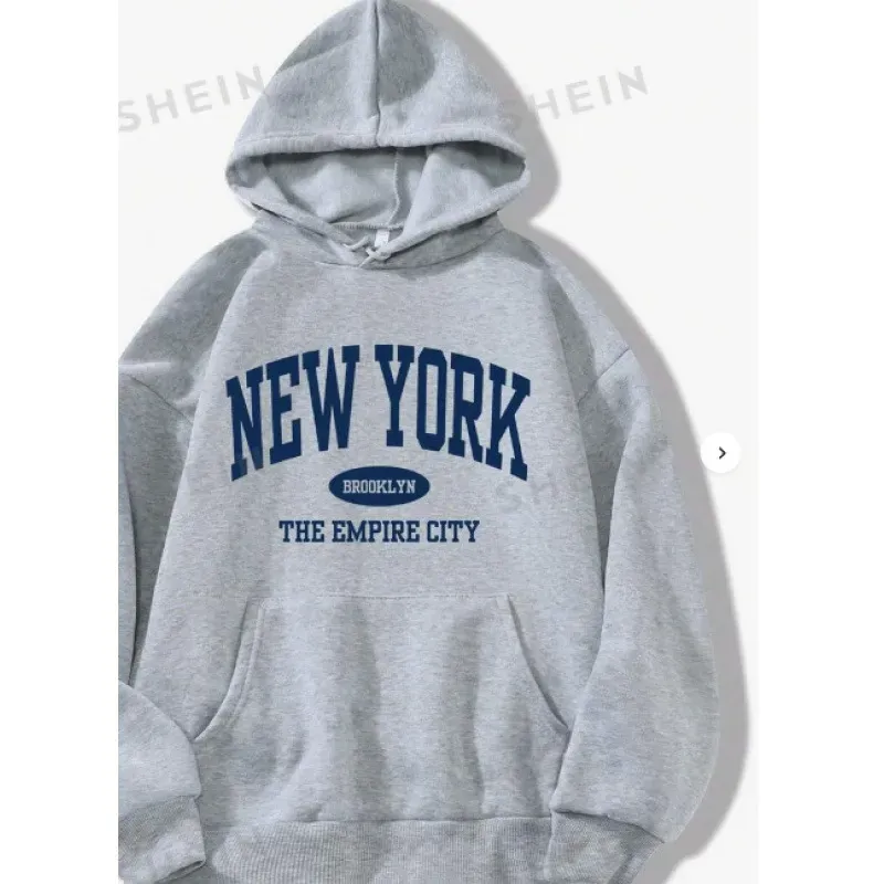 Casual Fashion Printed Loose Fleece-Lined Hoodie - Image 35