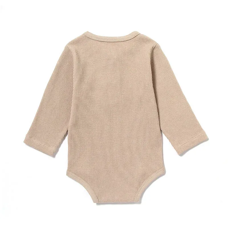 Wholesale Kids Simple Rainbow Line Pattern Long-sleeves Romper - Image 15