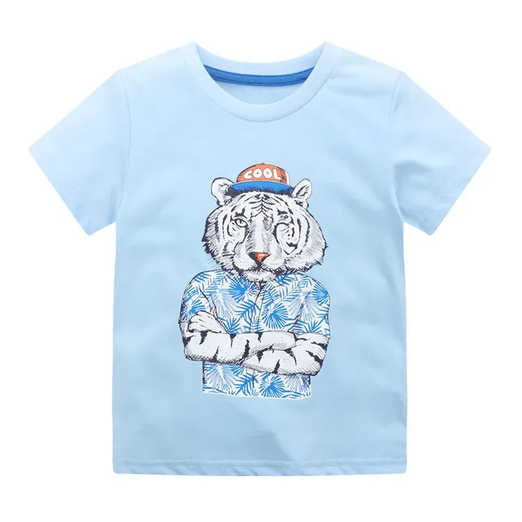Wholesale Kids Boys' Fashion Cartoon Printed Short-Sleeve T-Shirt - Image 4