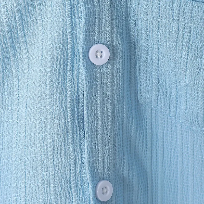 Wholesale Boys Fashion Solid Color Short Sleeve Shirt And Shorts Two-Piece Handsome - Image 4