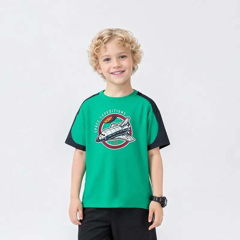 Wholesale Boys Casual Fashion Printed Short-Sleeved T-Shirt - Image 8