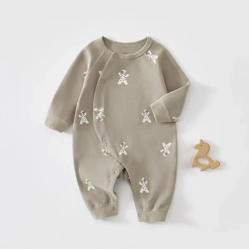 Wholesale Kids Baby Fashion Autumn And Winter Printed Long-Sleeve Jumpsuits - Image 2