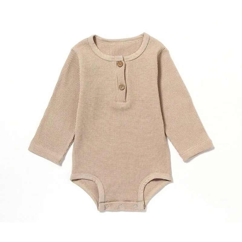 Wholesale Kids Simple Rainbow Line Pattern Long-sleeves Romper - Image 14