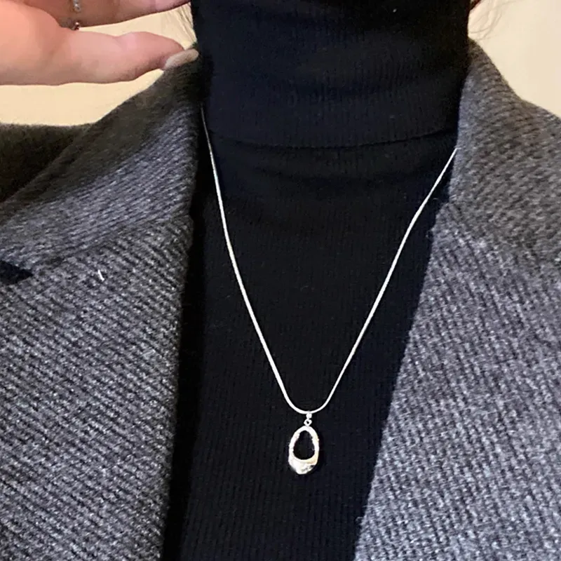 Wholesale Women Fashion Simple Hollow Water Drop Necklace