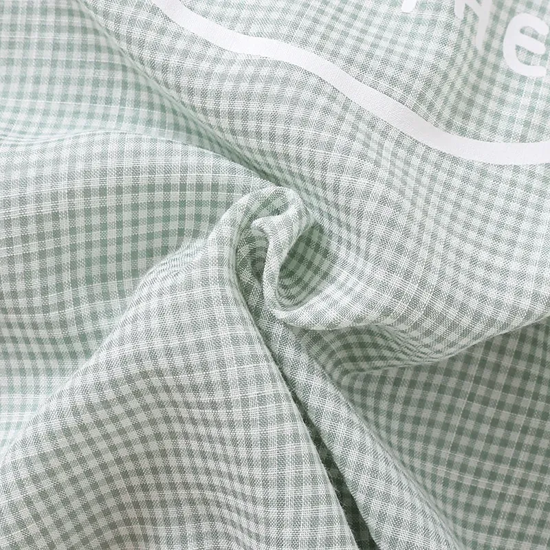 Wholesale Kids Baby Boys Casual Cute Playid Print Short Sleeve Lapel Romper - Image 4