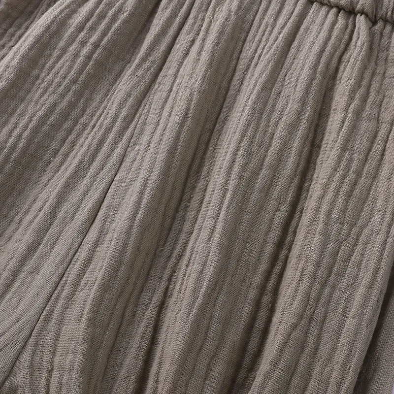 Wholesale Baby Girls Crease Solid Color Lace-up Romper - Image 21