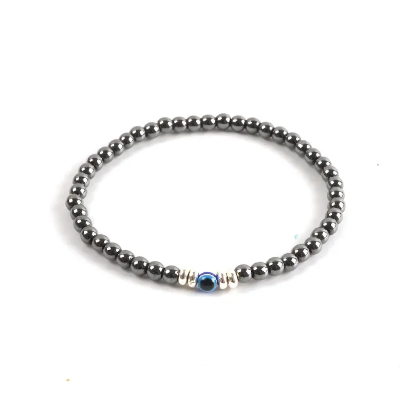 Wholesale Men Fashion Natural Stone Turquoise 6mm Eye Bracelet - Image 12