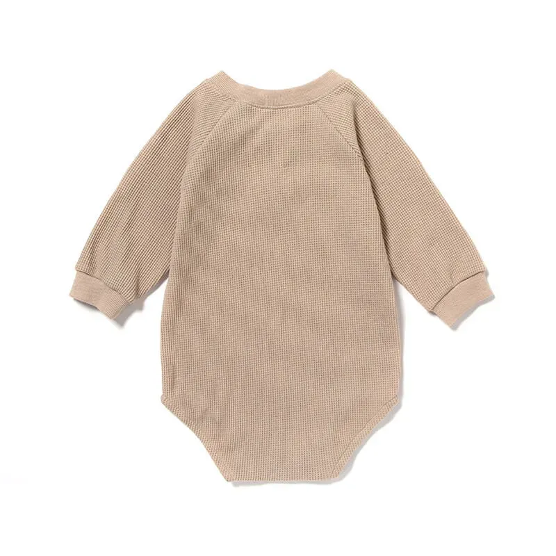 Wholesale Kids Simple Rainbow Line Pattern Long-sleeves Romper - Image 12