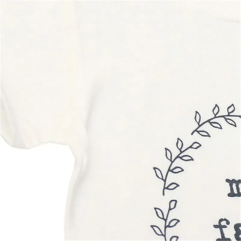 Wholesale Wholesale Boy Girl Kid Daddy Letter Print White T-shirt - Image 4